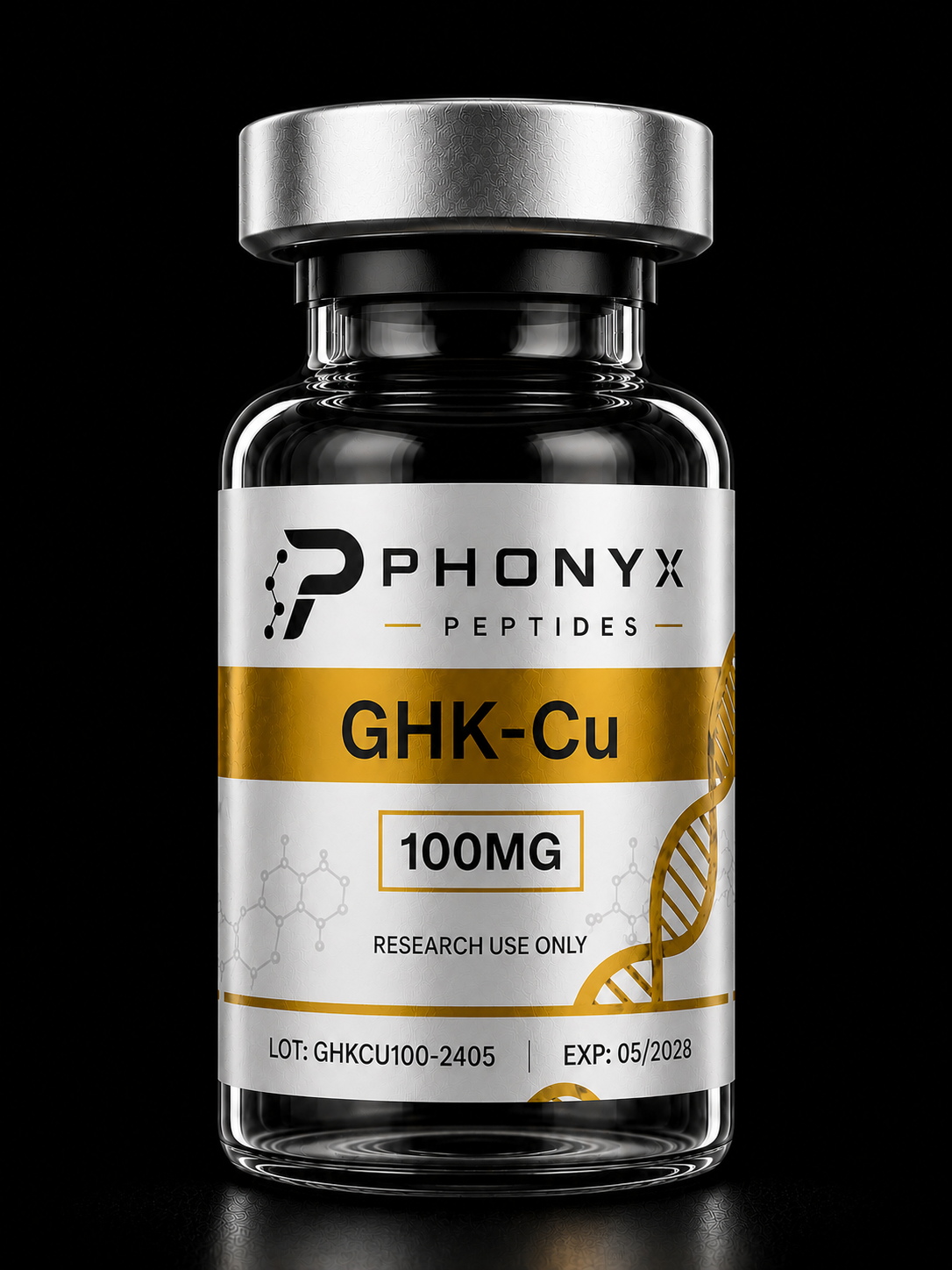 GHK-Cu 100 mg PHONYX research vial